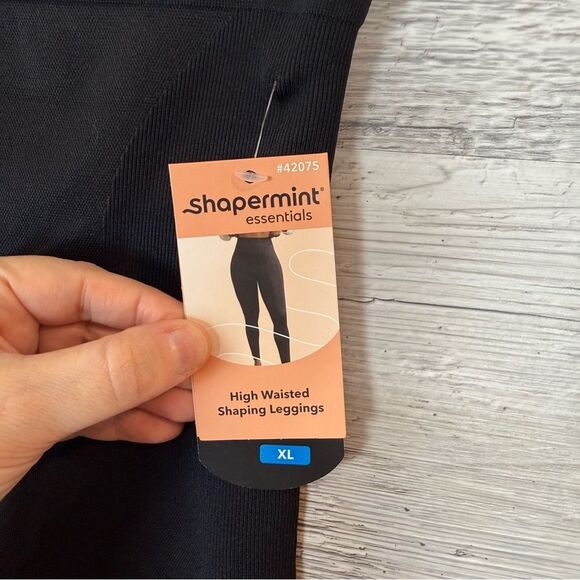 Shapermint Women's Black High-Waisted Leggings - Picture 4 of 5